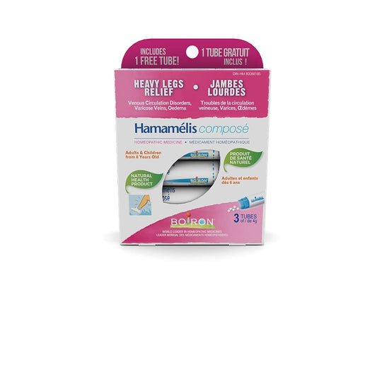 Boiron - Hamamlis compos - 3 Tubes of pellets