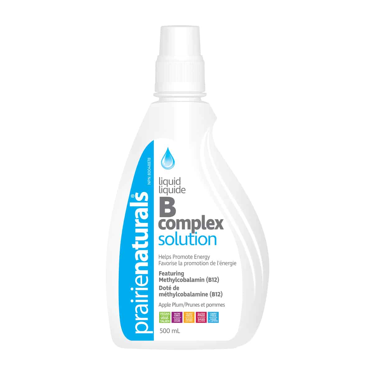 Prairie Naturals - Liquid B Complex Solution with Methylcobalamin - 500mL