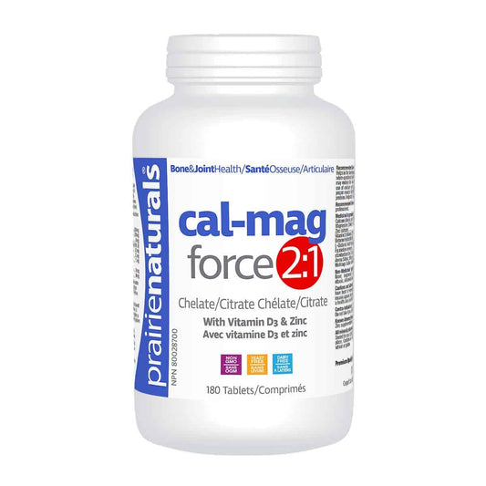 Prairie Naturals - Cal-Mag-Force 2:1 - 180 Tablets