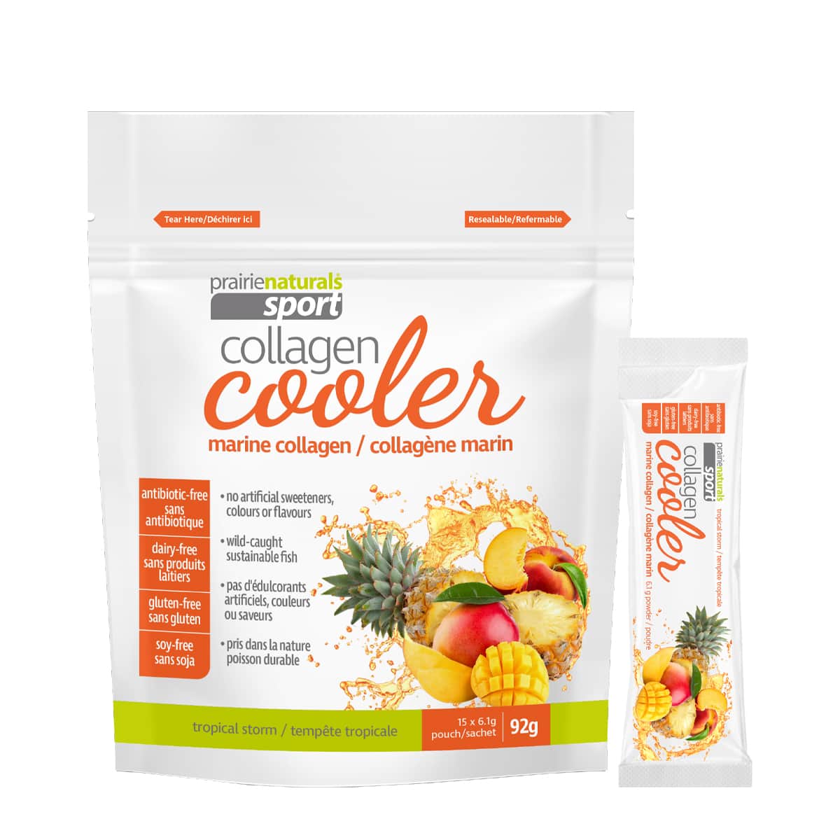 Prairie Naturals - Marine Collagen Cooler - Tropical Storm - 6.1g x 15