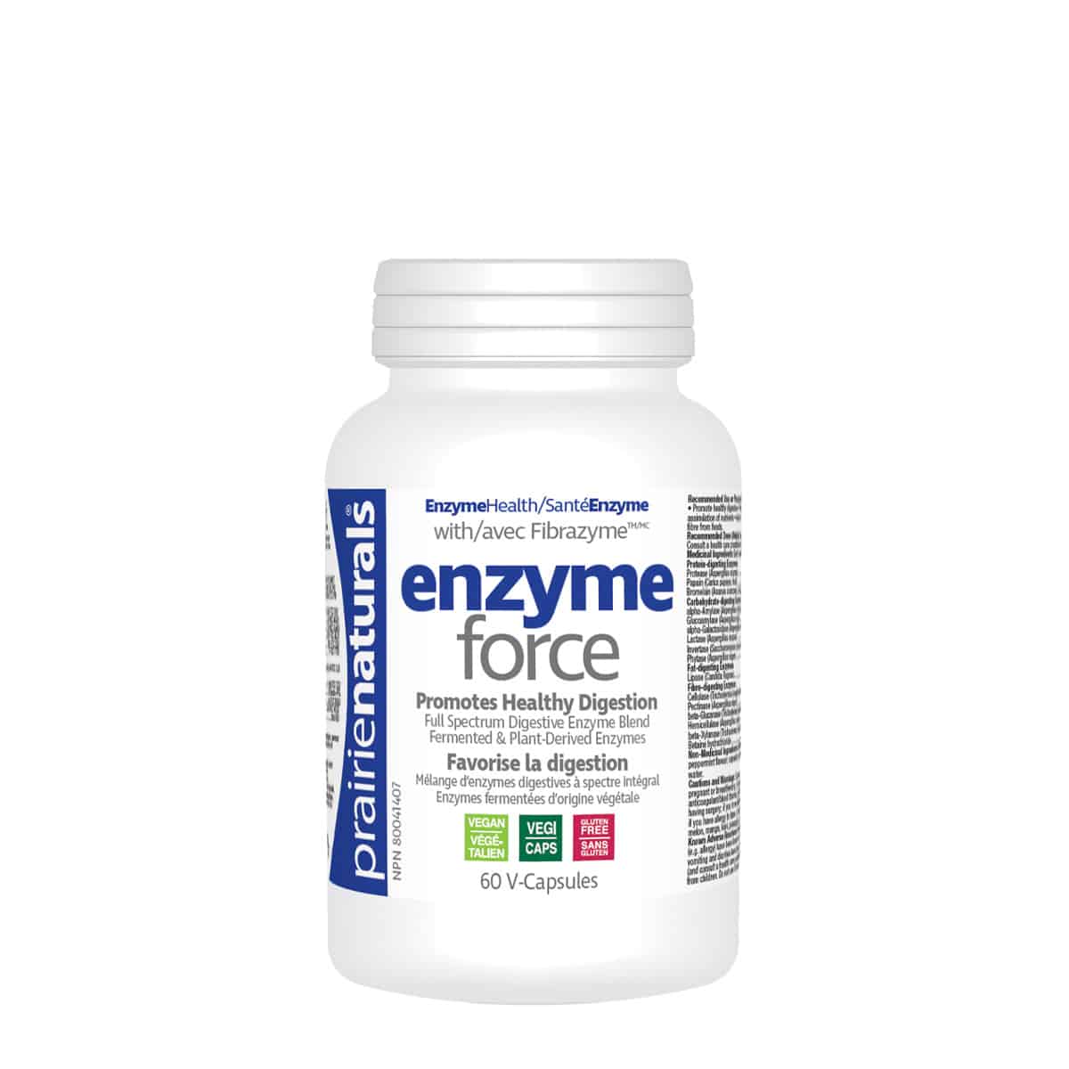 Prairie Naturals - Enzyme-Force Full Spectrum Plant Enzyme with FibraZyme - 60 V-Caps