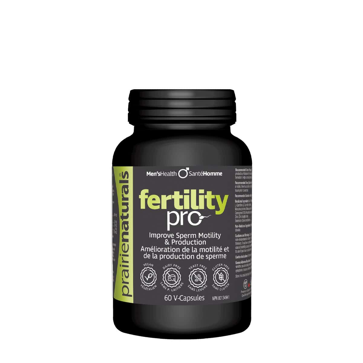 Prairie Naturals - Fertility Pro Coenzymes Q10, L-Carnitine & Mucuna Prurions - 60 Capsules