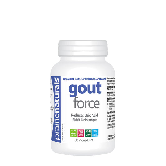 Prairie Naturals - Gout Force Reduces Uric Acid - 60 Capsules