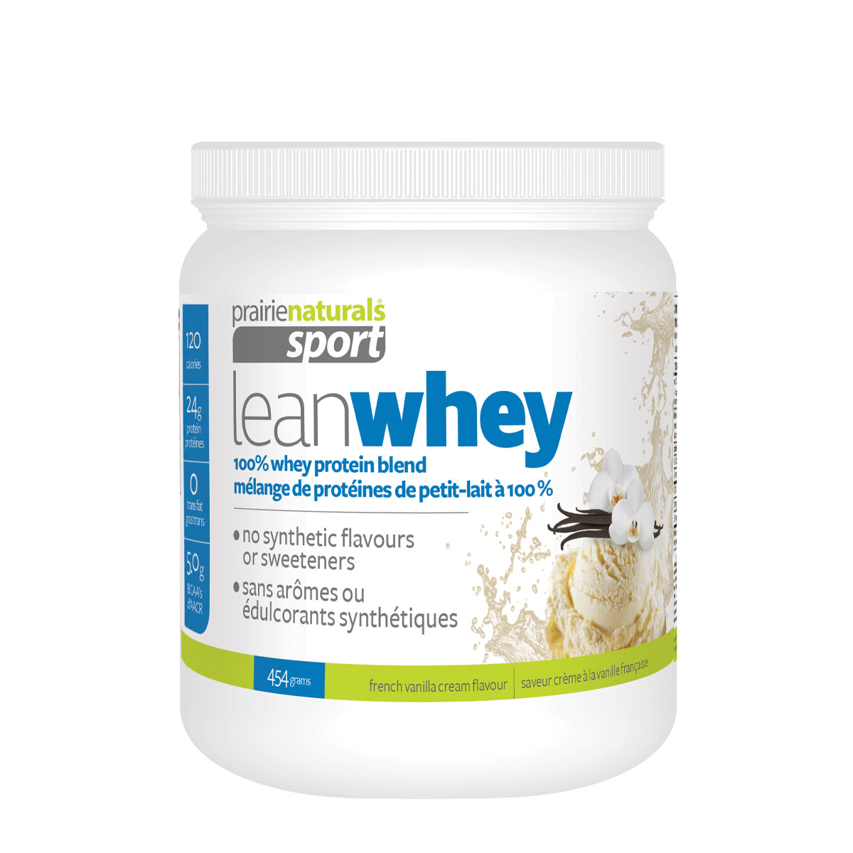 Prairie Naturals - Lean Whey Protein Concentrate Blend - French Vanilla Cream - 454g