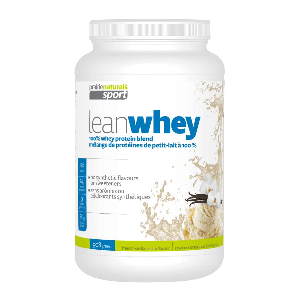 Prairie Naturals - Lean Whey Protein Concentrate Blend - French Vanilla Cream - 908g
