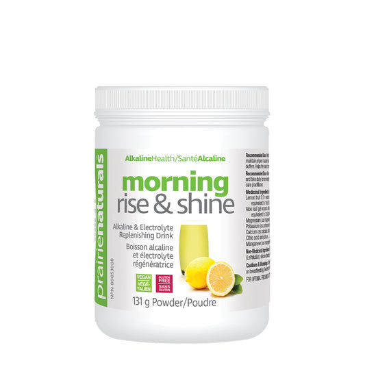 Prairie Naturals - Morning Rise & Shine pH Balancing Lemon, Aloe, & Mineral Drink Mix - 131g