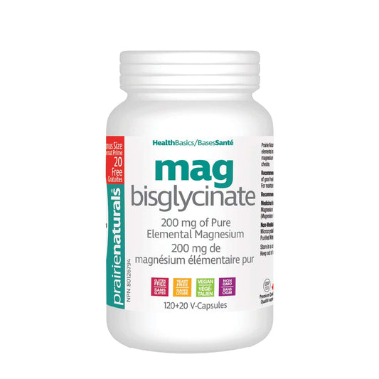 Prairie Naturals - Magnesium Bisglycinate 200 mg - 120 + 20 V-caps