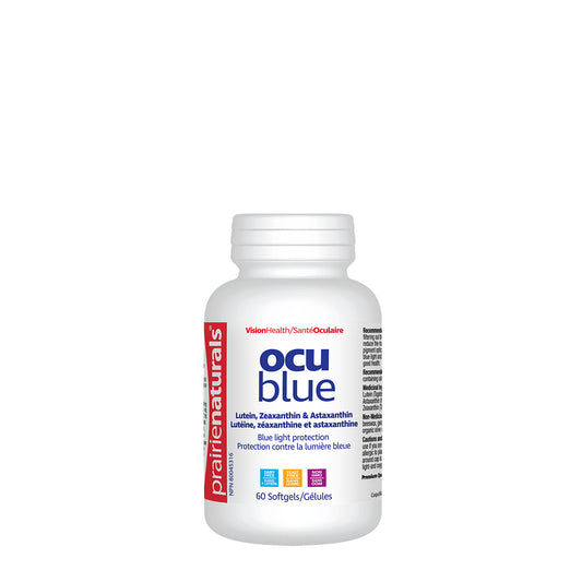 Prairie Naturals - Ocu-Blue Blue Light Protection with Lutein, Zeaxanthin, & Astaxanthin - 60 Softgels