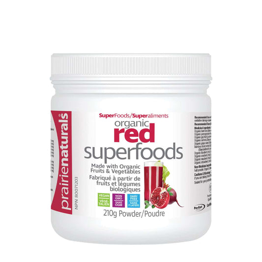 Prairie Naturals - Organic Red SuperFoods Blend with Organic Beet & Pomegranate - 210g