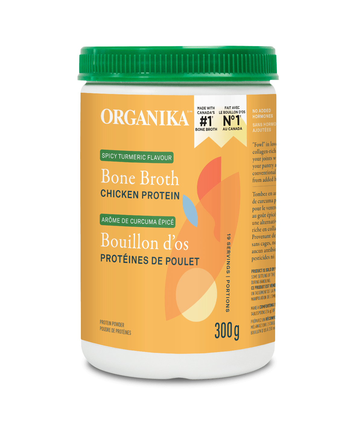 Organika - BONE BROTH CHICKEN TURMERIC PEPPER 300G