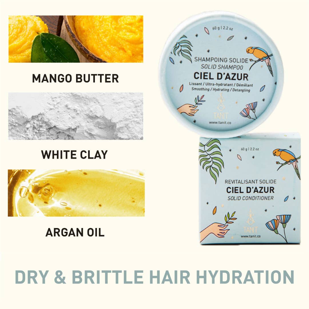 Shampoo Bar - Ciel D'Azur – Dry & brittle hair hydration