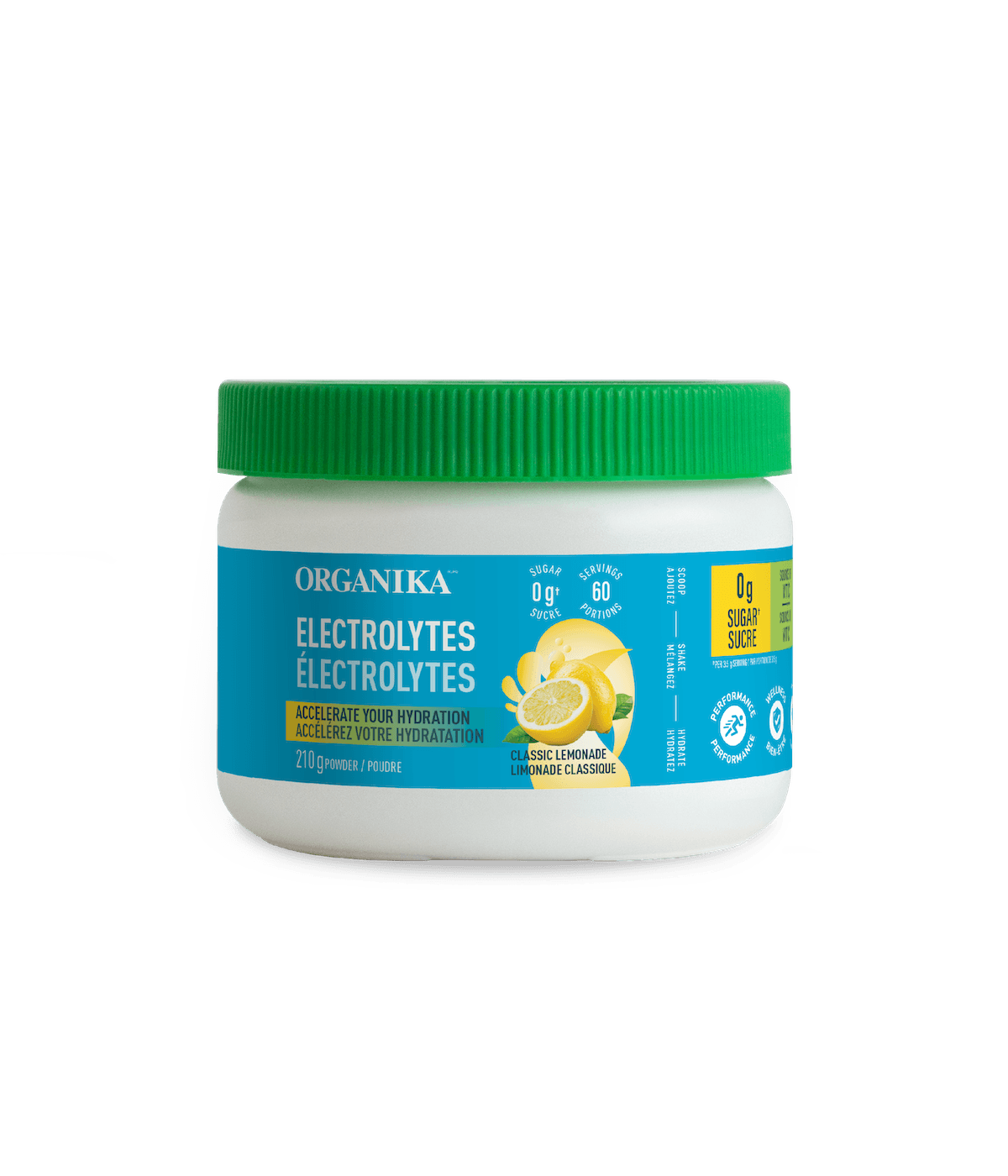 Organika - ELECTROLYTES CLASSIC LEMONADE 210G