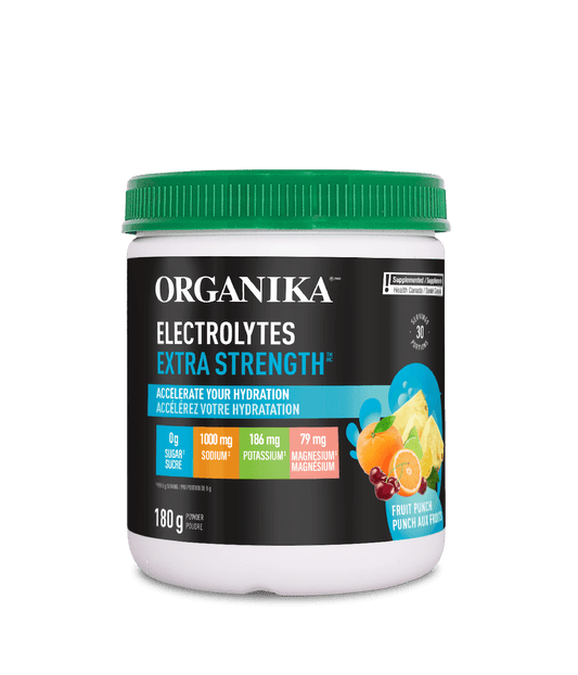 Organika - ELECTROLYTES EXTRA-STRENGTH FRUIT PUNCH 180G