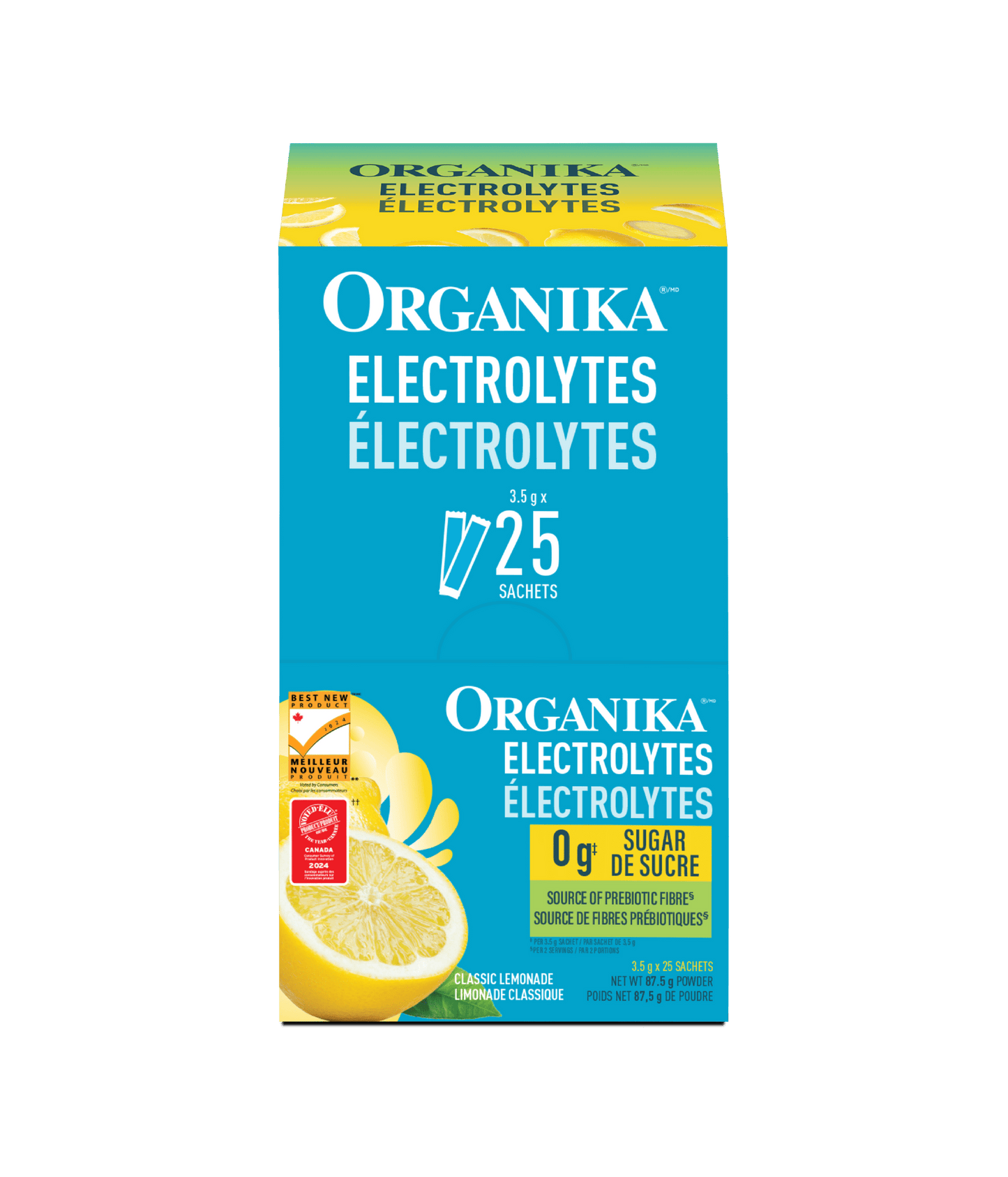 Organika - ELECTROLYTES CLASSIC LEMONADE 3.5G DISPLAY 25BOX