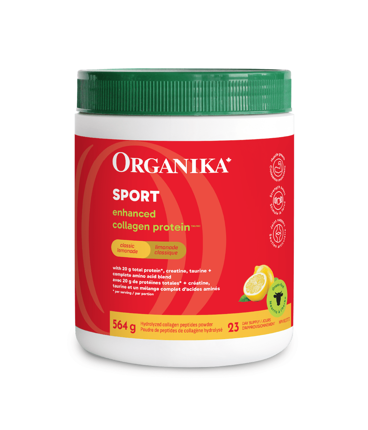 Organika - ENHANCED COLLAGEN SPORT LEMON 564G