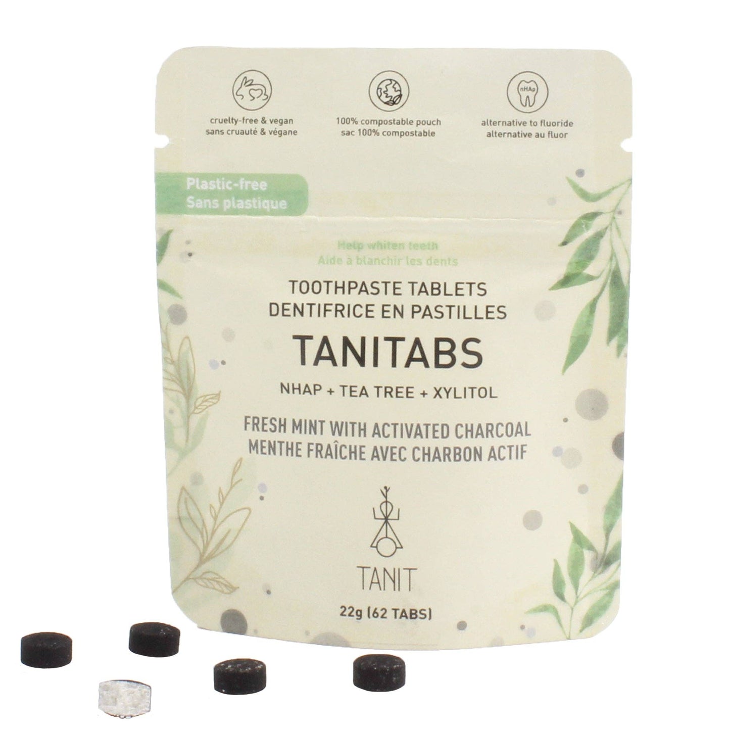 Tanitabs Eco-Refill Packs – Small (62 tabs) Compostable Pouch