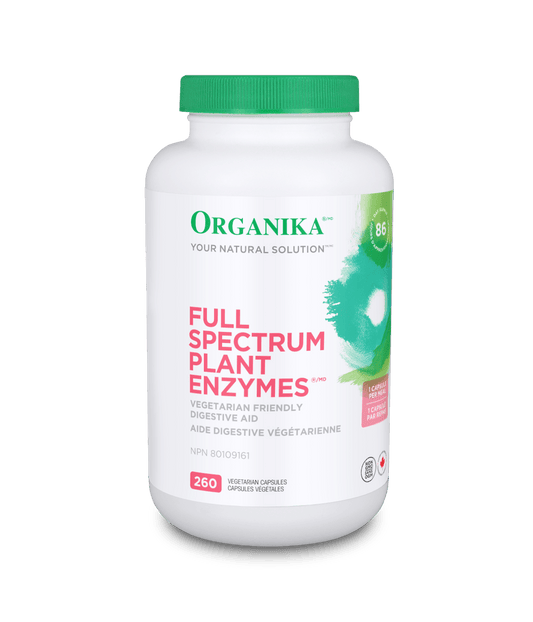 Organika - PLANT ENZYMES FULL SPECTRUM (DIGEZYME) 500MG 260VCAP