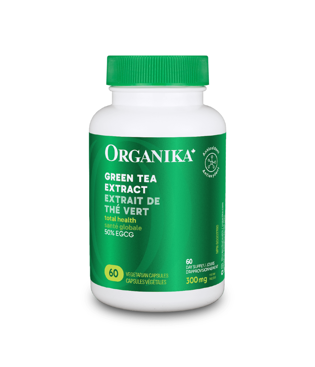 Organika - GREEN TEA EXTRACT 300MG 60VCAP