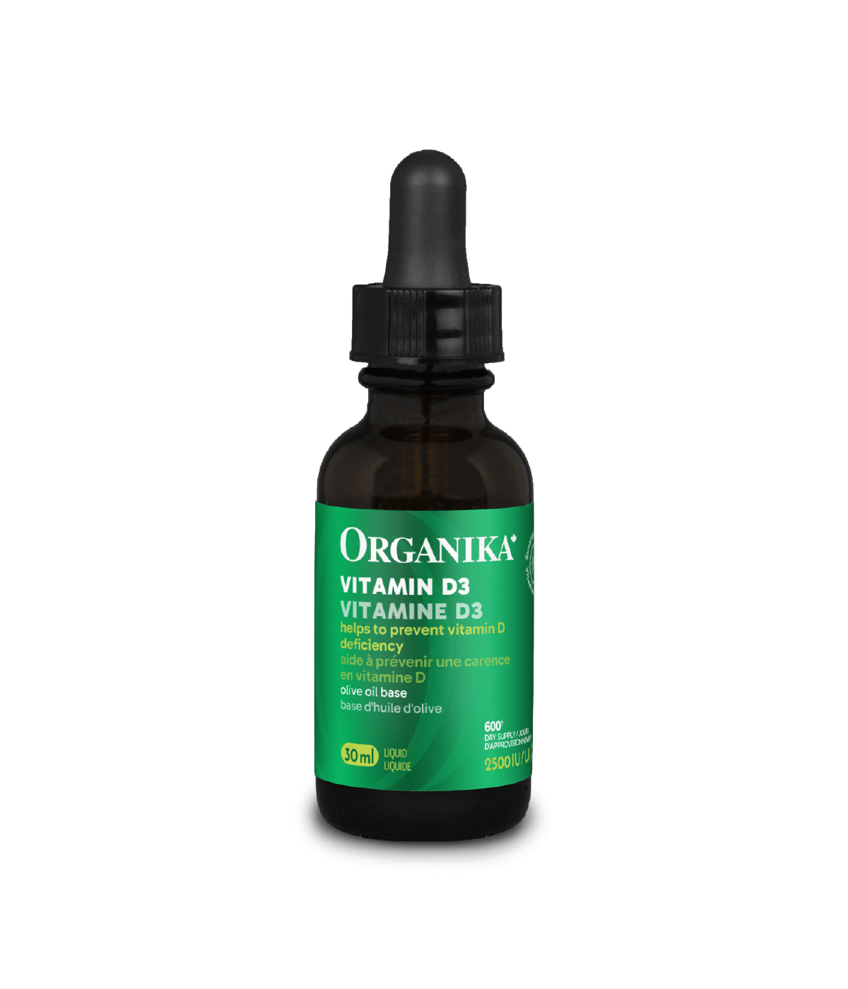 Organika - VITAMIN D3 LIQUID DROPPER 2500 IU 30ML